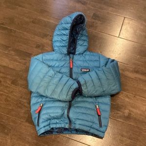 Patagonia down jacket, 5T reversible